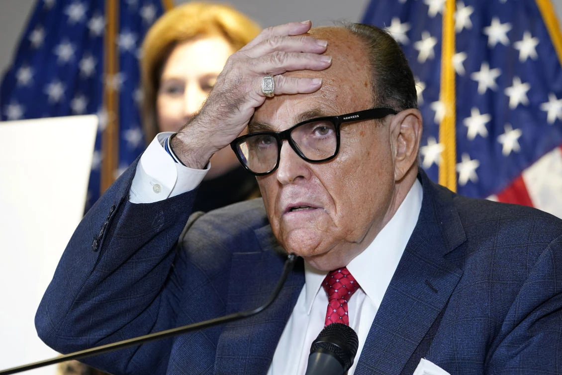 Former New York mayor Rudy Giuliani’s appearance is another high-profile step in a rapidly escalating investigation. (AP)