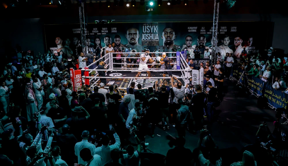 Usyk and Joshua hold public workouts ahead of big showdown