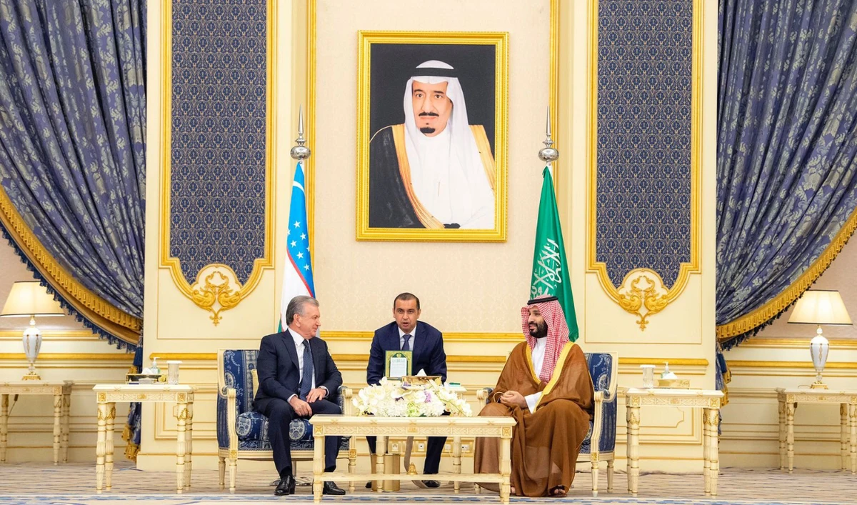 Saudi crown prince receives Uzbek president in Jeddah