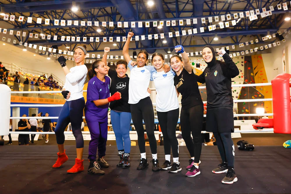 Ramla Ali puts on boxing clinic with Saudi girls ahead of historic bout in Jeddah