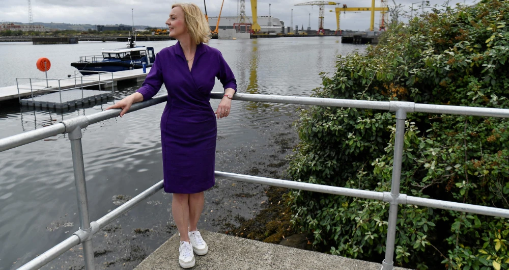 Truss has portrayed herself as a radical insurgent who would overturn the current failed orthodoxy. (AFP)