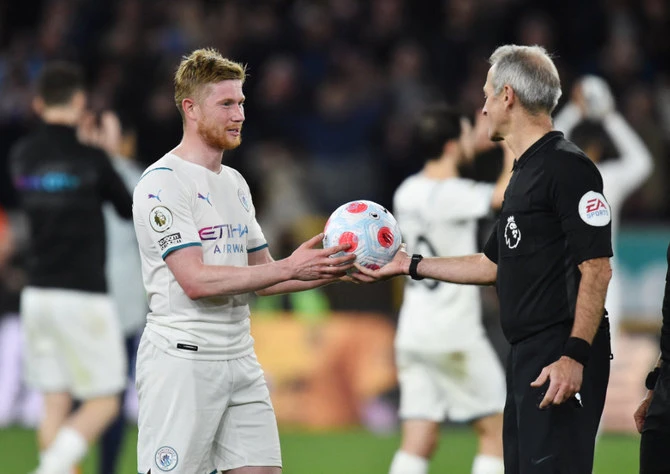 Manchester City’s Kevin De Bruyne. (Reuters)