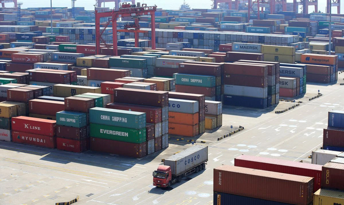 Containers are seen at the Yangshan Deep Water Port, part of the Shanghai Free Trade Zone, in Shanghai, China. (Reuters/File)