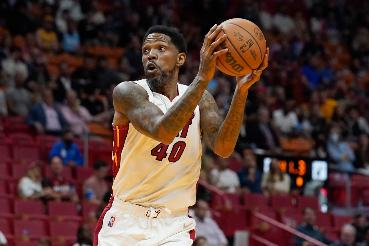 Miami Heat forward Udonis Haslem, 42, announced Sunday that he is returning to the Heat for a 20th season. (AP)