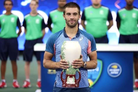 Coric upsets Tsitsipas to win Cincinnati Masters title