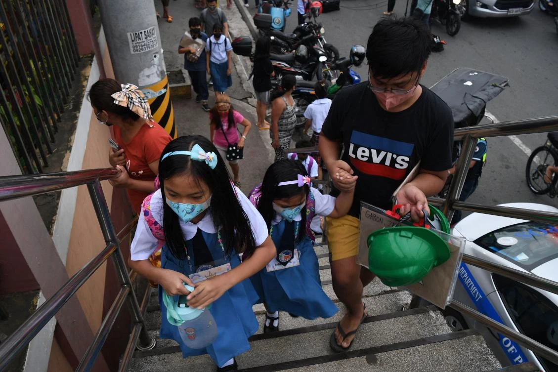 Philippine officials grappled with daunting problems to welcome back many of more than 27 million students who enrolled for the school year. (AFP)