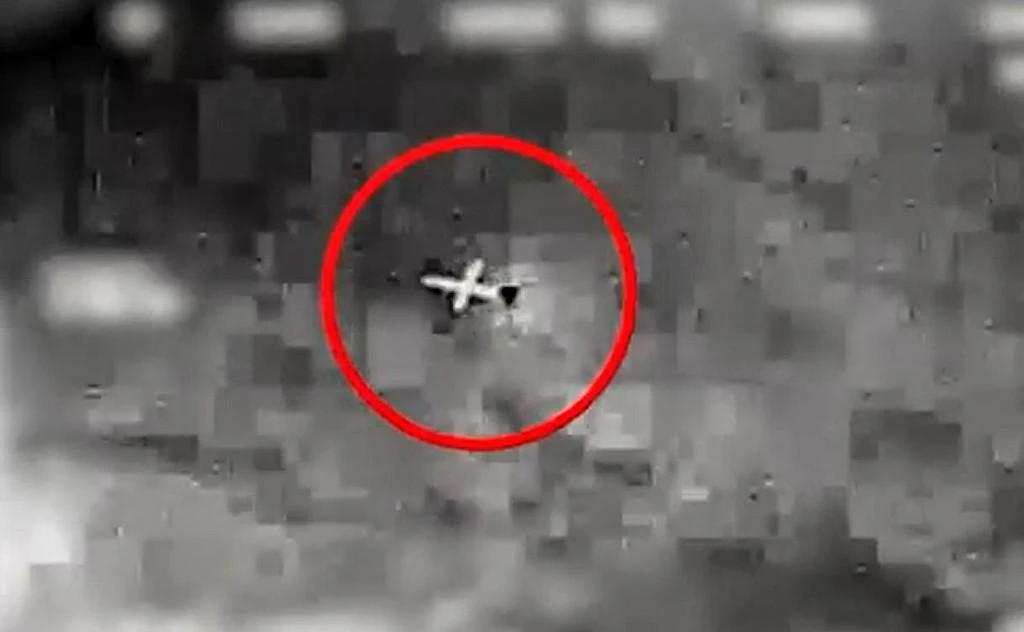 Israel said on July 2 that it had downed three drones launched by Hezbollah toward the Karish offshore gas field. (AFP)