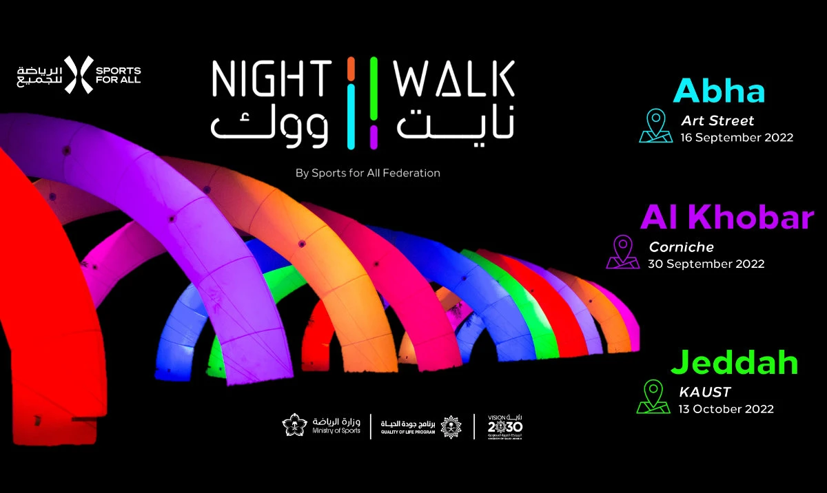 The event is set to start in Abha City on Sept. 16, 2022, at the Art Street area, and then move to the Corniche of Al-Khobar City on Sept. 30. It will conclude in Jeddah on Oct. 13 at King Abdullah University of Science and Technology. (SFA)