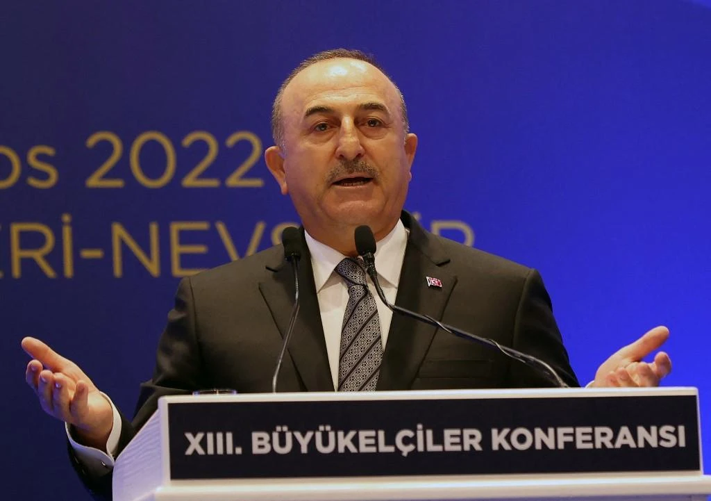 Turkey does not have preconditions for dialogue with the Syrian government and talks should be goal-oriented, Turkey’s Foreign Minister Mevlut Cavusoglu said. (File/AFP)