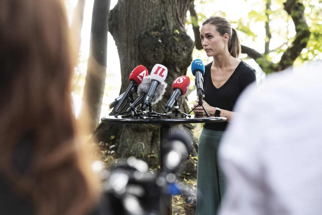 Finnish PM Sanna Marin apologizes for inappropriate new party photo taken at official residence