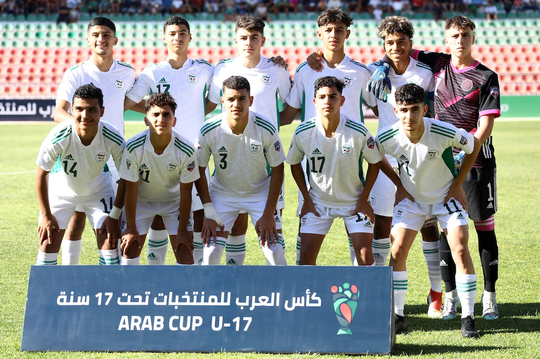 Hosts Algeria kicked off the 2022 Arab Cup U-17 with a big win over Palestine. (@LesVerts)