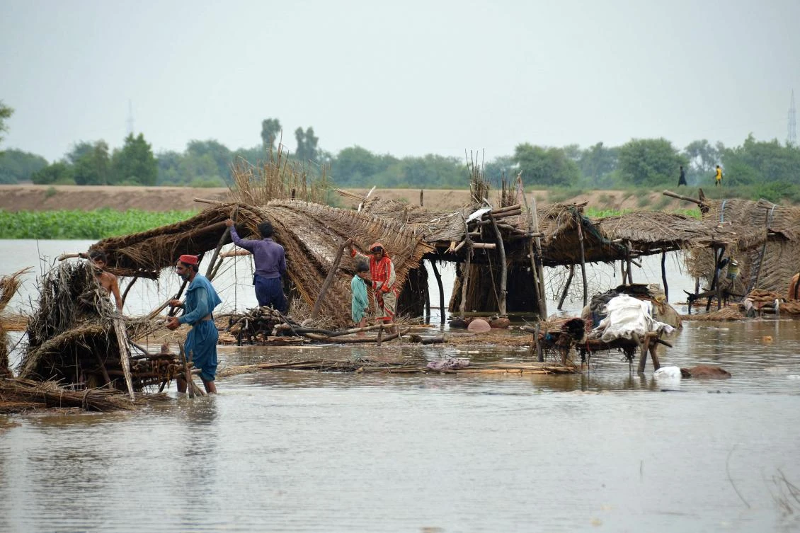 July’s national rainfall was almost 200 percent above average, making it the wettest July since 1961. (AFP)
