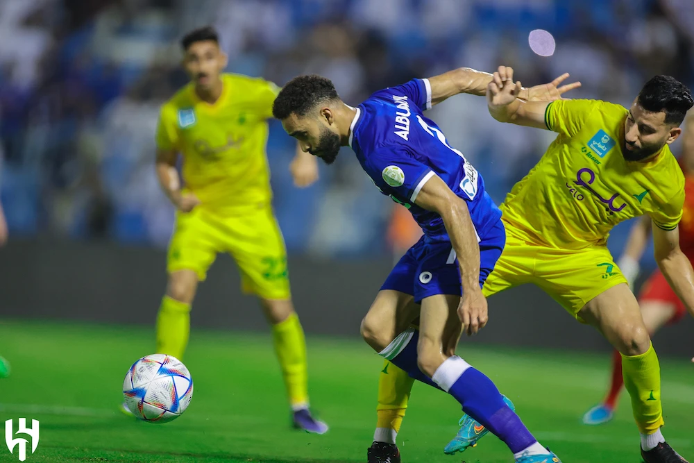 Al-Hilal started the 2022-23 Saudi Professional League season with a 2-0 win at newly promoted Al-Khaleej. (Twitter: @Alhilal_EN)