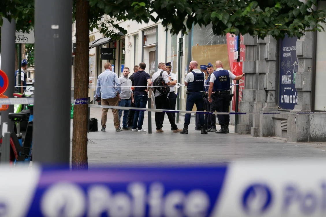 Driver arrested after van plows into Brussels cafe terrace
