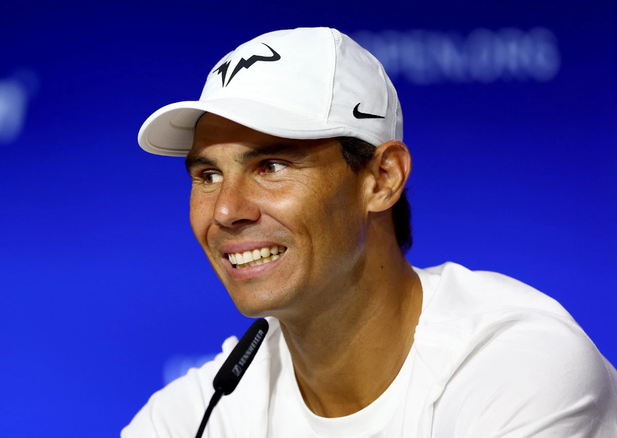 Rafael Nadal of Spain during media day before the start of the US Open at USTA Billie Jean King National Tennis Center on Aug. 26, 2022 in New York City. (AFP)