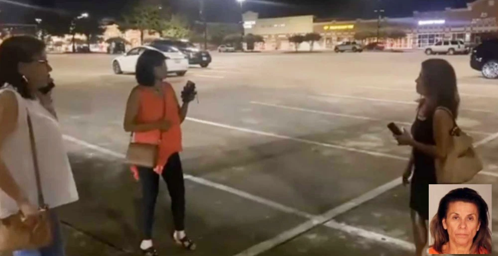 Texas woman shouted at four Indian women in a viral video. (Inset: Esmeralda Upton) - (AP)