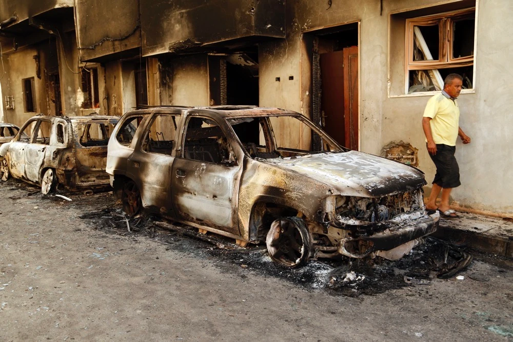 The Health Ministry said that 32 people were killed in Saturday’s violence and 159 were injured. (AP)