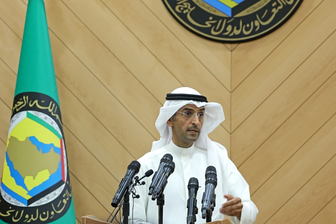 Nayef Falah Mubarak Al-Hajraf discussed with Ambassador Mohamed Khaleel several issues of common interest between the GCC and the Maldives. (File/AFP)