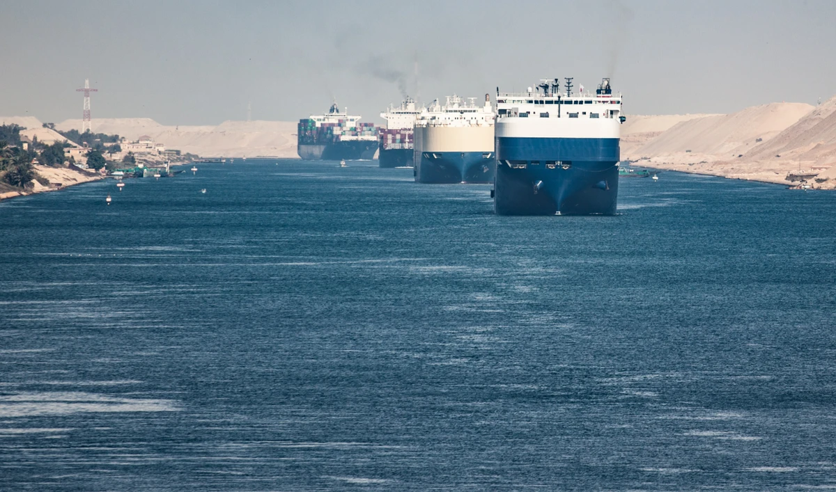 The Suez Canal connects the Mediterranean Sea to the Red Sea. (Shutterstock)