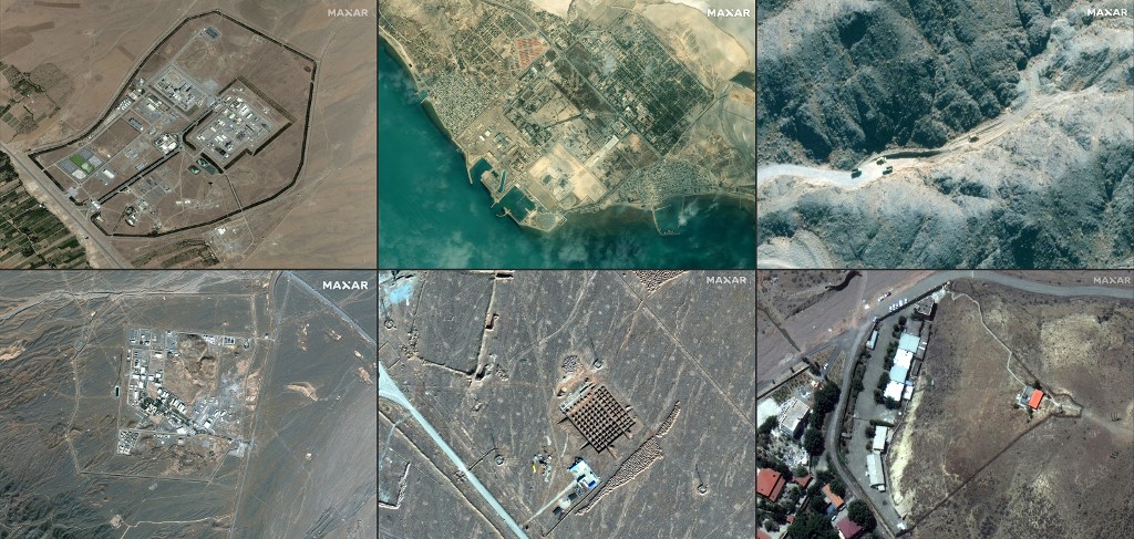 Iran’s nuclear program has continued at full pace. (Maxar Technologies via AFP)