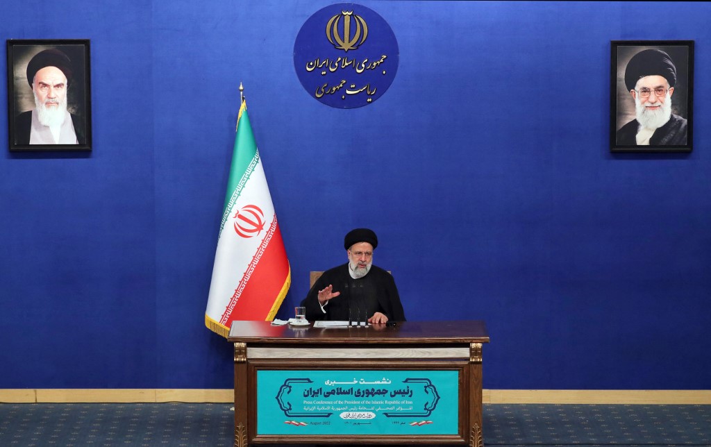 Iran’s Ebrahim Raisi said reviving the 2015 deal was ‘meaningless’ unless the probe on undeclared sites ended. (AFP)