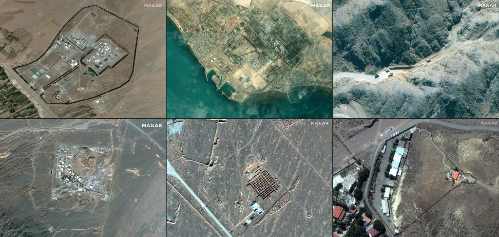 Iran’s nuclear program has continued at full pace. (Maxar Technologies via AFP)