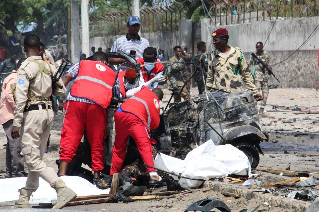The sources said at least eight vehicles were traveling on a road between the towns of Beledweyne and Maxaas when the insurgents intercepted and burned them. (File/AFP)