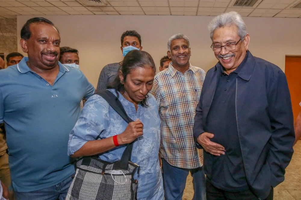 Sri Lanka’s ousted president returns home after fleeing
