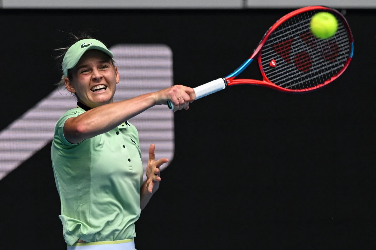 In this Jan. 17, 2022 photo, France's Fiona Ferro competes in the Australian Open tennis tournament in Melbourne. (AFP file photo)