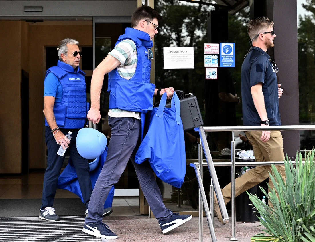 International Atomic Energy Agency (IAEA) experts earlier arrived in Zaporizhzhia to inspect conditions at the embattled nuclear power plant. (File/AFP)