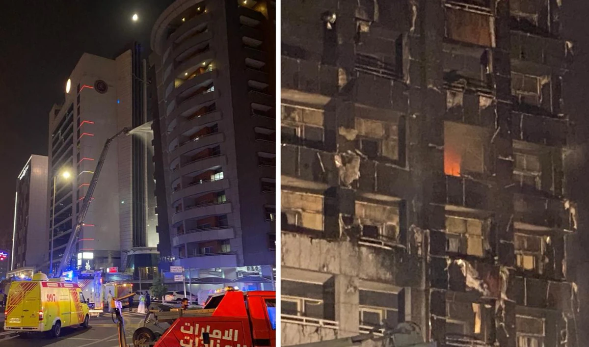 The blaze began on the seventh floor. (AN Photo/Bassam Zaazaa)