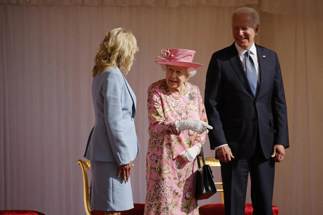 Joe Biden and first lady Jill Biden said the queen's “legacy will loom large in the pages of British history, and in the story of our world.” (File/AFP)