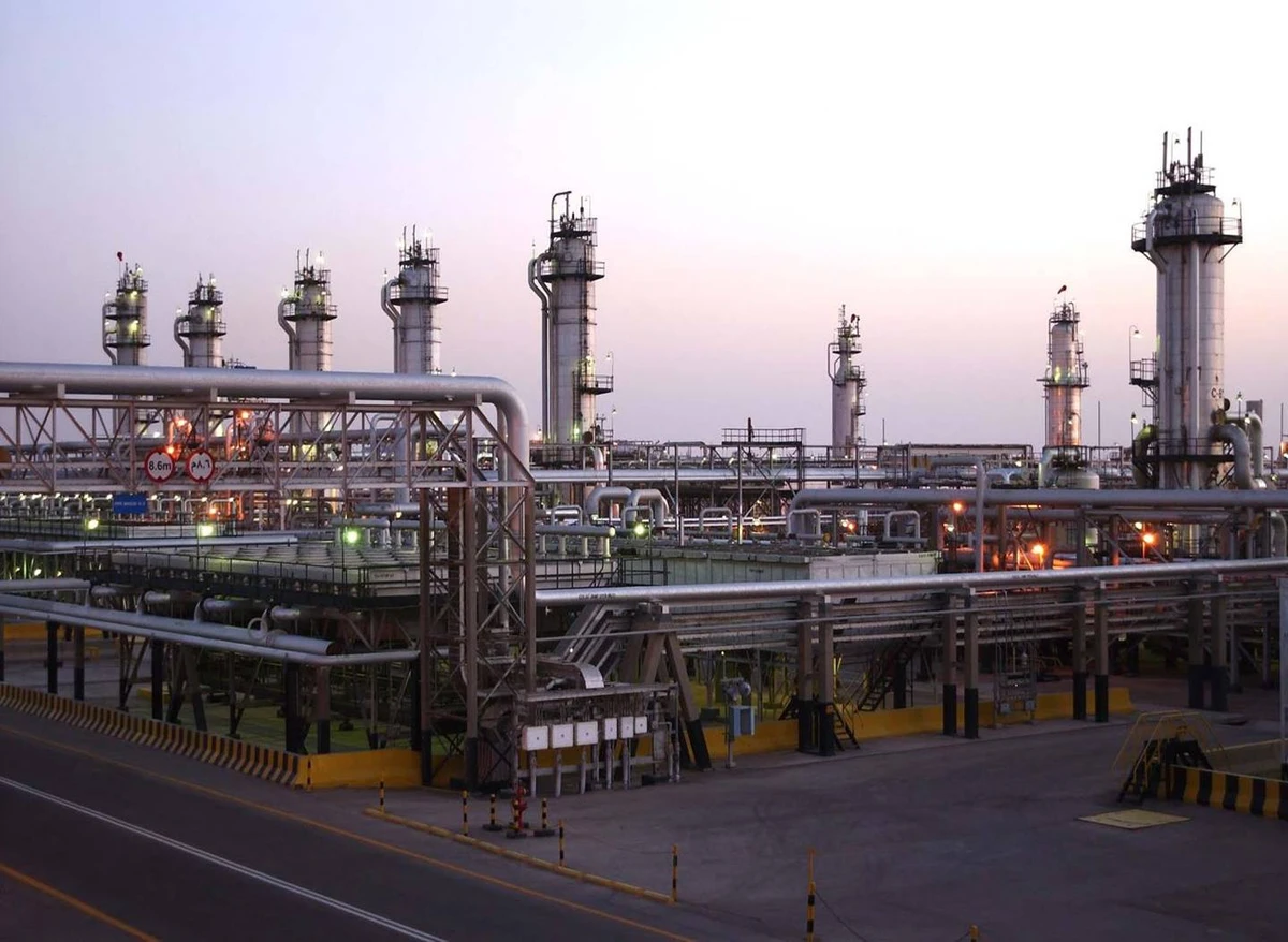 The Abqaiq oil processing plant (Aramco)