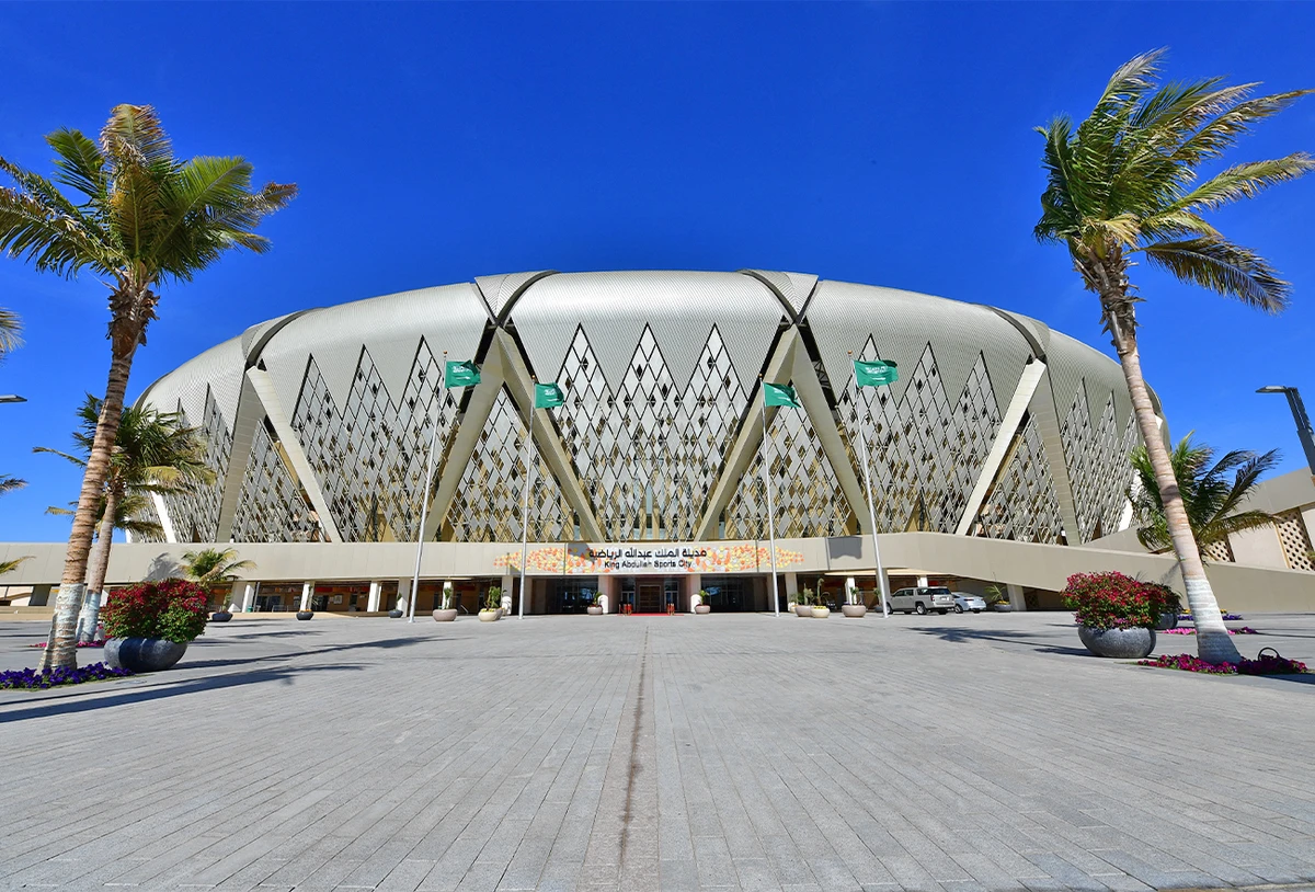 A picture taken on January 11, 2020, shows Saudi Arabia's King Abdullah Sports City stadium in the port city of Jeddah. (AFP/File)
