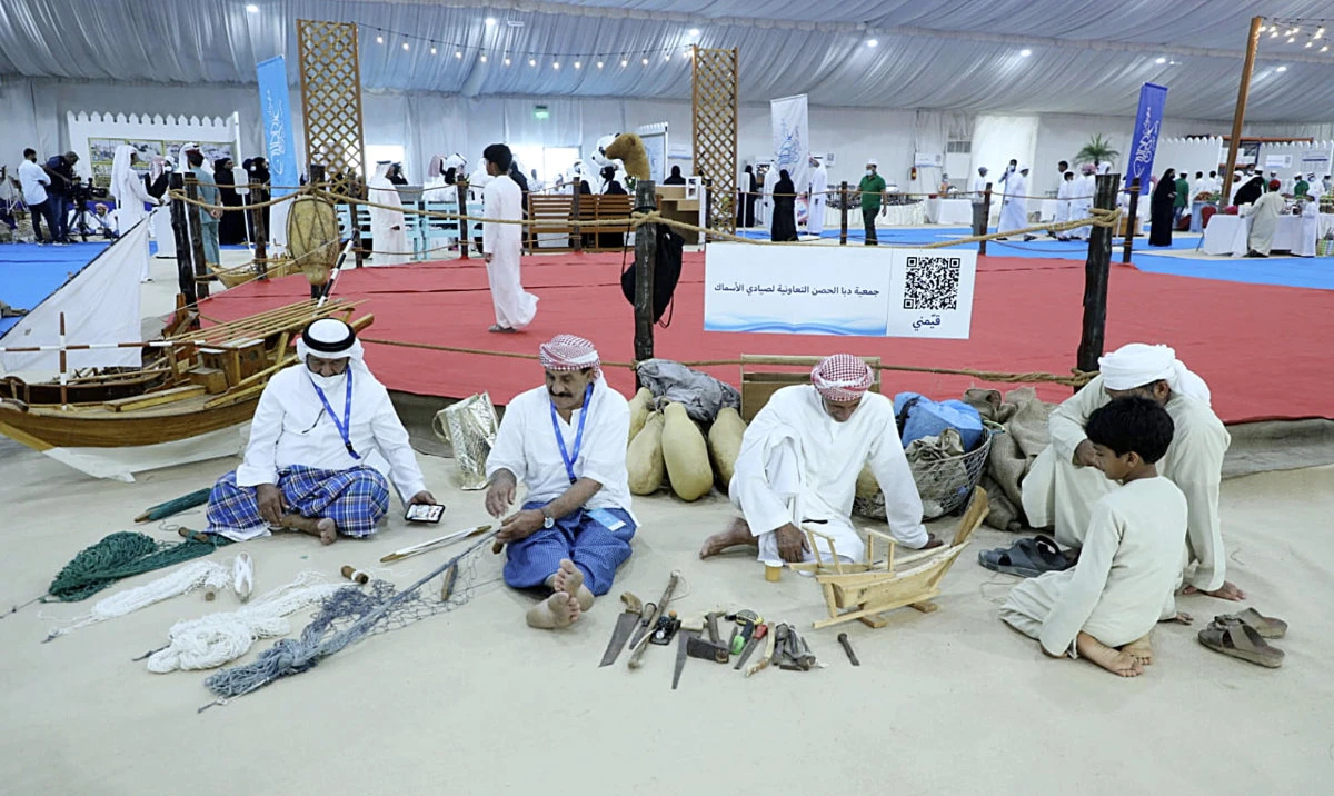 Several fishermen and owners of shops with expertise in Al-Maleh (salted fish) attended the 9th edition of Al-Maleh and Fishing Festival.