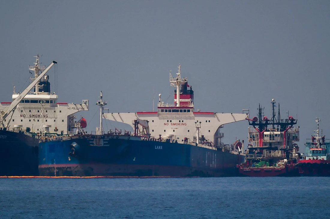The Iranian-flagged tanker Lana, formerly Pegas, was seized by Greece in April and had remained under arrest for months. (AFP)