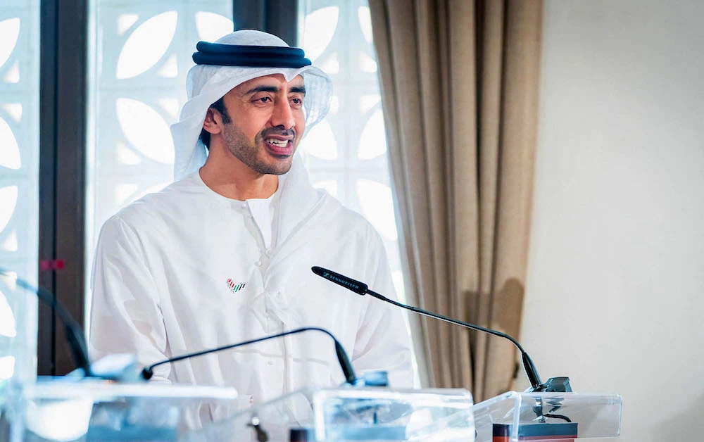 UAE foreign minister arrives in Israel for an official visit