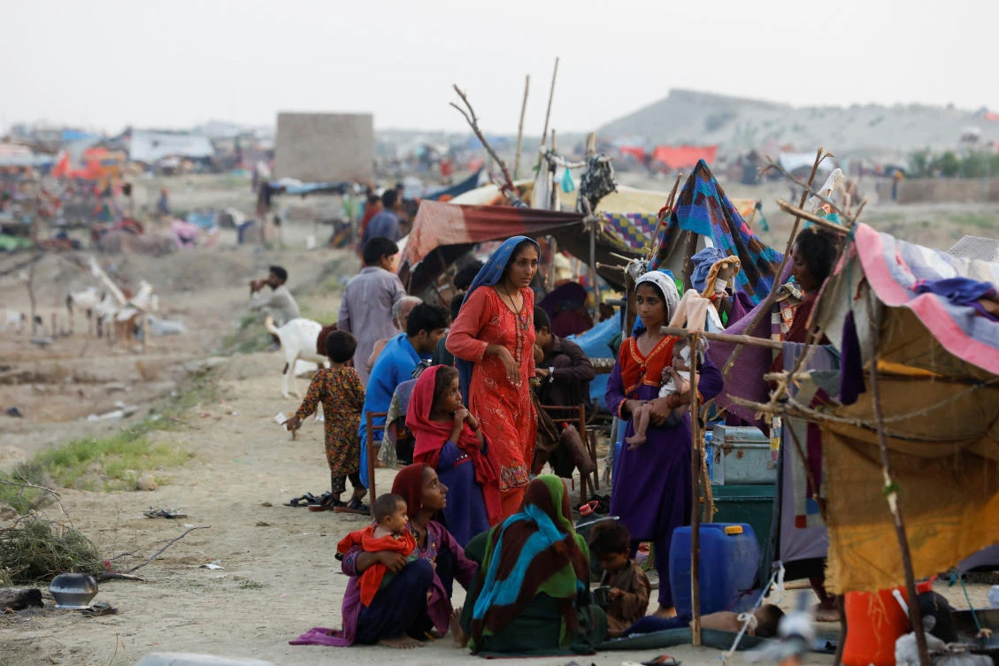 The floods brought by record monsoon rains and glacial melt in northern mountains have hit 33 million of Pakistan’s 220 million population. (Reuters)
