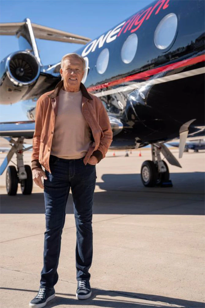 OneFlight International's brand ambassador and three-time Super Bowl Champion John Elway. (Twitter: @ONEflight_Intl)