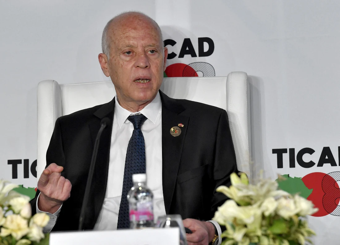 Tunisian President Kais Saied issued new electoral law to reduce the number of members of the lower house of parliament from 217 to 161. (File/AFP)