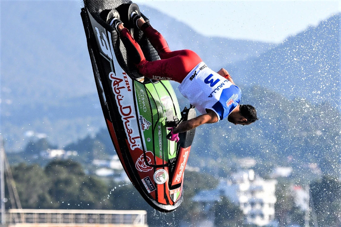 Rashid Al Mulla is looking to extend the longest winning run in international watersport. (Arek Rejs)