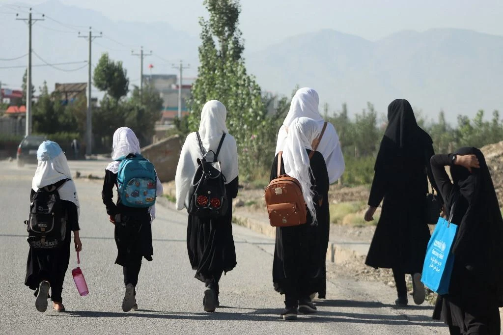 The UN estimates that more than a million girls have been barred from attending high school over the past year. (File/AFP)
