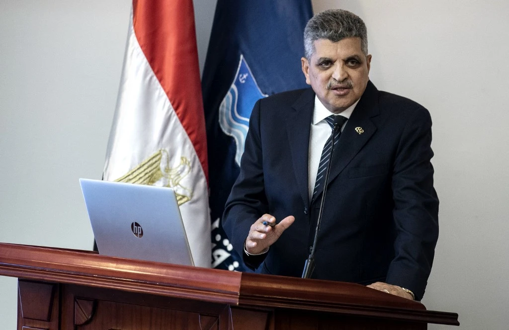 Osama Rabie, chairman and managing director, Suez Canal Authority. (AFP)