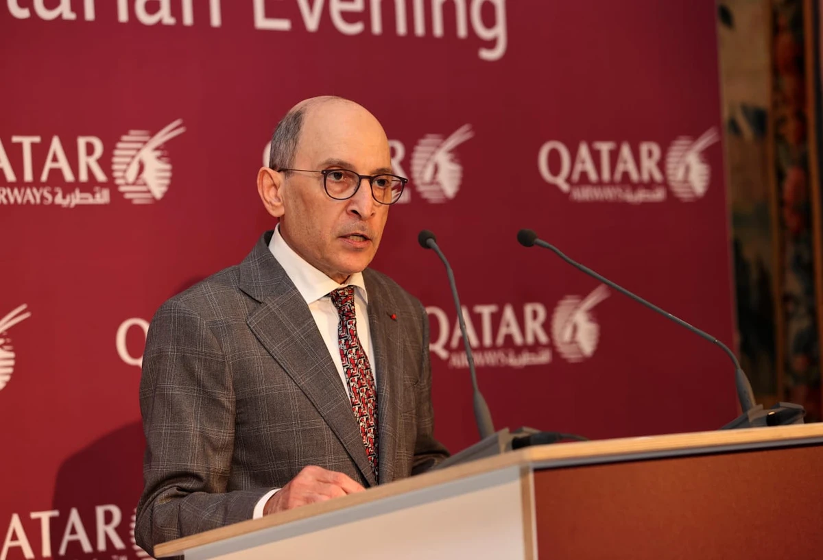 The conference will feature a live discussion with Qatar Airways Group Chief Executive and the IATA Director. (Twitter/@qatarairways)