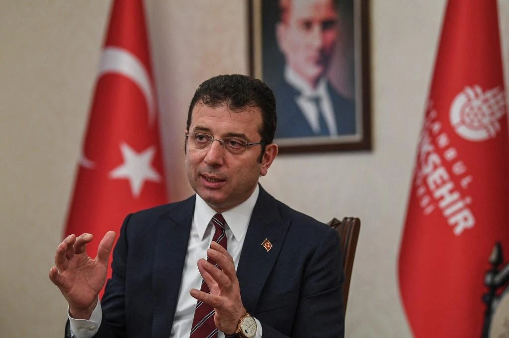 Istanbul mayor Ekrem Imamoglu was stripped of his narrow March 2019 win over the ruling party’s candidate after Recep Tayyip Erdogan refused to recognize the result. (AFP)