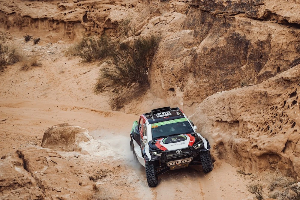 Yazeed Al-Rajhi won the inaugural Saudi Toyota Rally Championship in 2019. (Yazeed Racing)