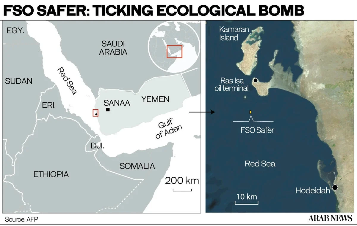 UN says enough money pledged to begin salvage work on decaying oil tanker in Yemen