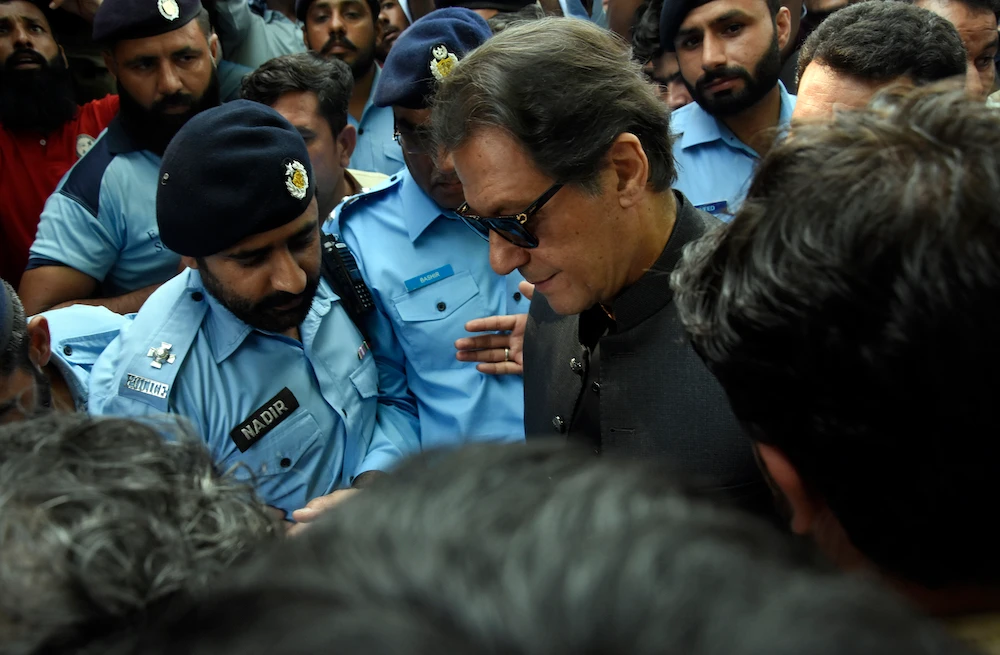 The court has deferred a decision on whether to indict Former Pakistani Prime Minister Imran Khan. (AP)