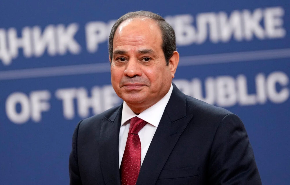 Egyptian President Abdel Fattah El-Sisi stressed the importance of reducing emissions, building resilience, and boosting climate finance for developing countries at a closed-door meeting of heads of state and government on climate change. (AP/File)
