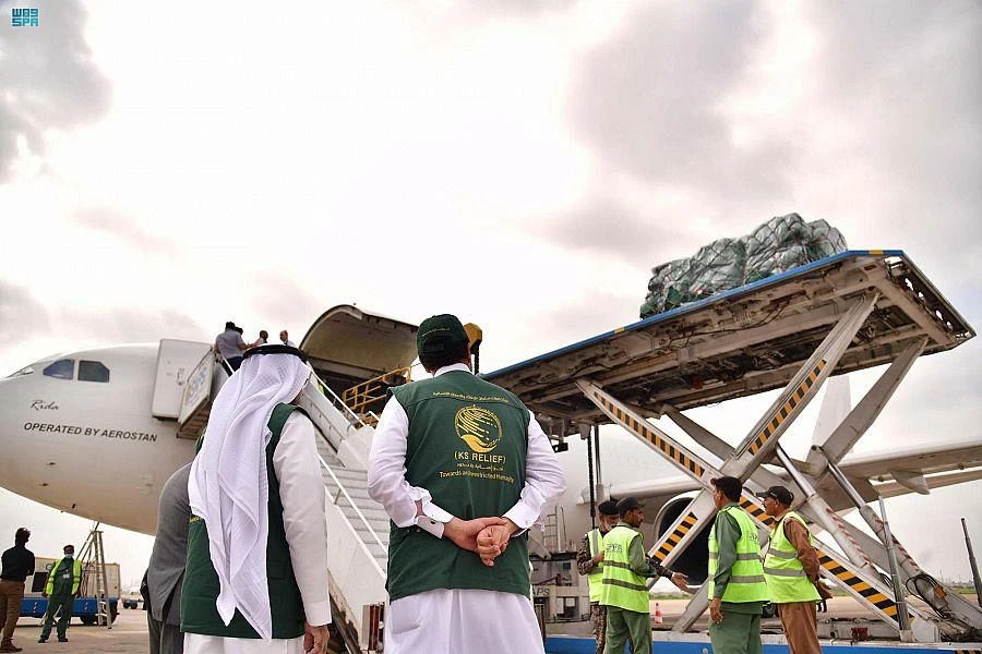 The humanitarian efforts were directives of King Salman and Crown Prince Mohammed bin Salman. (SPA)